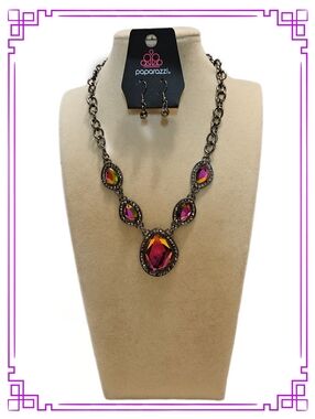 Paparazzi "Upper Eschelon" Collection Necklace And Earring Set
